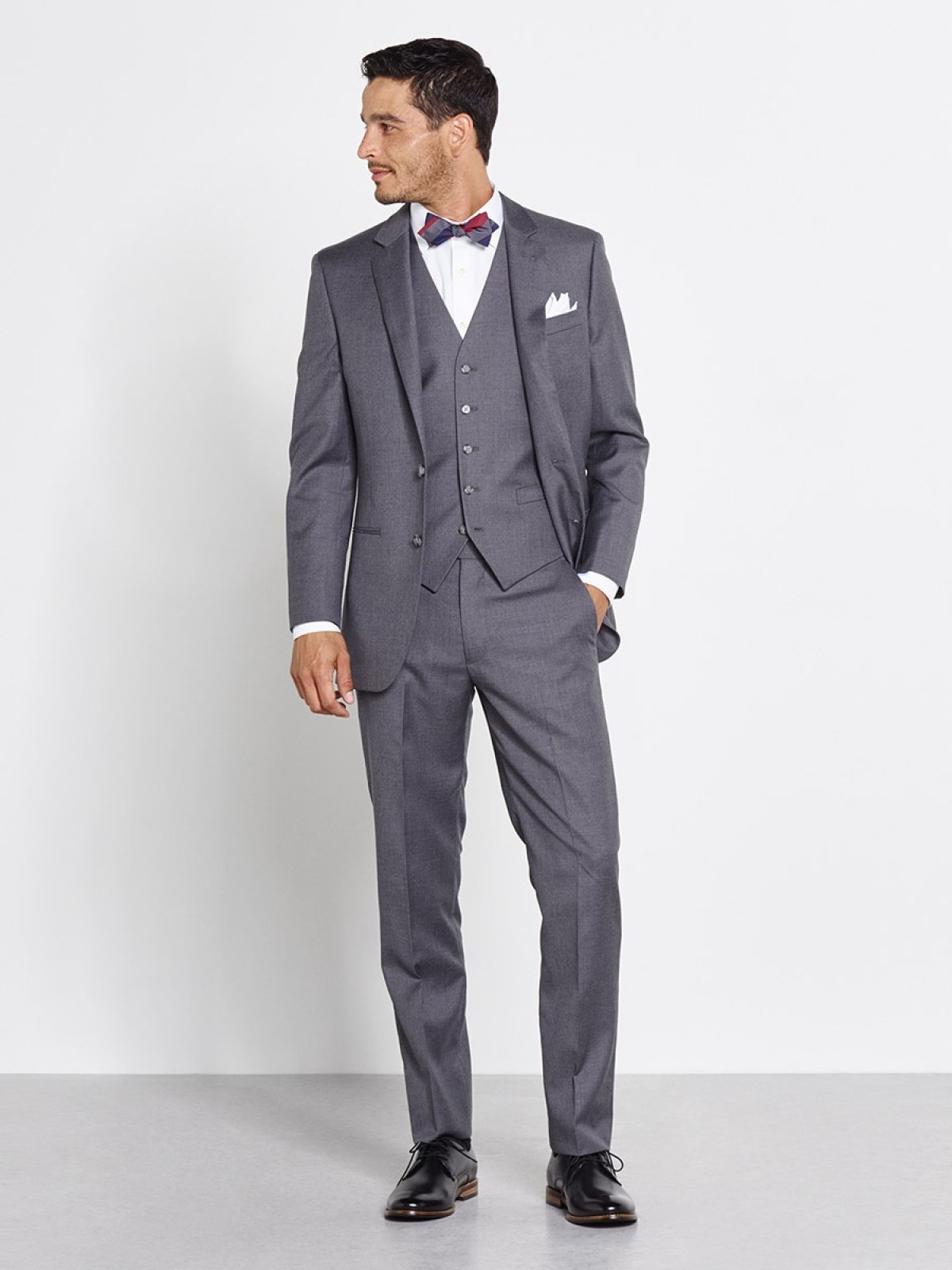 3 Pieces Lavender Grey Suit 